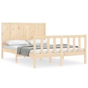 vidaXL Sengeramme med hodegavl 140x200 cm heltre 8720845977917