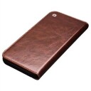 Qialino Classic iPhone 13 Pro Lommebok-deksel I Lær Brun