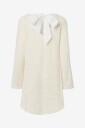 pieces   Kjole Pckammy Ls Deep Back Bow Dress Jrs   Hvit
