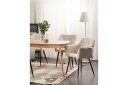 Sett med 2 spisestoler Jasmin - Beige, svart