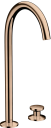 Axor One 2-hulls Servantbatteri 260 Høy modell, Polert Rødt Gull