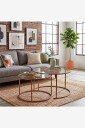 Hanah Home   Salongbordssett Lumena   Orange