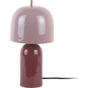 Leitmotiv Table Lamp Rico   Burgundy   H43CM