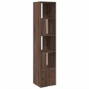  Bokhylle brun eik 40x36x189 cm konstruert tre