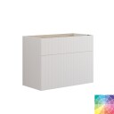 Dansani Calidris Rillet Servantskap 2 Skuff D40cm - Ekstra høy Underskuff NCS Farge / 60cm
