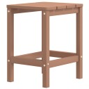 vidaXL Adirondack hagestoler med bord HDPE brun