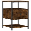 vidaXL Nattbord røkt eik 40x42x56 cm konstruert tre