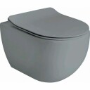 LAVABO GLOMP RIMLESS VEGGHENGT TOALETT MATT GRÅ