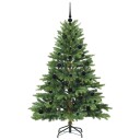  Kunstig juletre med 150 LED med stativ grønn 150 cm PE og PVC