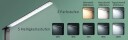 LED skrivebordslampe med USB lader – 5 trinns dimming 3 lysfarger