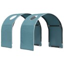 Vidaxl Sengtunnel For Barneseng 2 Stk. Lyseblå Polyester