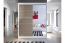 Camino Garderobe 58x150 cm LED-belysning - Hvit