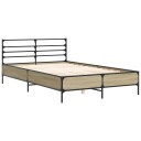  Sengeramme sonoma eik 140x200 cm konstruert tre og metall 8721102613395