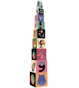 Vilac Stacking Cubes In Rainbow Colours By Andy Westface - Multi/patterned - ONE SIZE