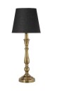 Pr Home Therese bordlampe Antikmessing/svart skjerm 62 cm Natur
