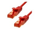 ProXtend - Koblingskabel - RJ-45 (hann) til RJ-45 (hann) - 1.5 m - 6 mm - UTP - CAT 6 - halogenfri, uten hindringer, flertrådet - rød