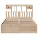  Sengeramme uten madrass 140x190 cm heltre furu 8721158622938