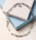 DESIGN LETTERS Chunky Square Link Chain Large Bracelet   Silver |Silver |One Size