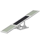 Hundevippe hundeagility vippe laget av tre sklisikker hundeagilityrampe for hunder under 30 kg for balanse 180 x 30 x 30 cm