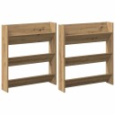  Veggsko skap med hylle Annet 2 pcs artisan eik Konstruert tre