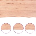 vidaXL Vegghylle lysebrun 180x50x4 cm behandlet heltre eik