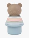 Teddykompaniet Stapelleksak Nalle Silikon   Brown   27 CM