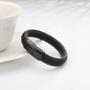 Obsidian Magnetico Elegant Lærarmbånd