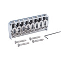 Hipshot Fixed Guitar Bridge For 8-String, .175" / 4.5 Mm - Chrome
