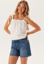 ONLY Onlgianna Mw Belted Shorts Azg Dnm Noos Blue S