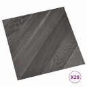  Selvheftende Gulvplanker 30,5 x 30,5 cm 20 pcs PVC Stripet Grå