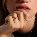 IX Studios Saga Ring 22 kt. Sølv DMN0340GD-54 (ring) - Unisex - 925 sterling silver
