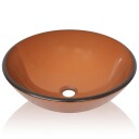 vidaXL Servant Herdet Glass 42 cm Brun