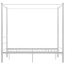 vidaXL Himmelsengeramme hvit metall 120x200 cm