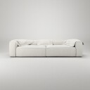 Decotique Grand 4 Seter Sofa Steam White