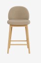 AC Design Furniture   Sophia benkekrakk understell matt eik Nc lakkert med fotstøtte eske 2 stk   Beige