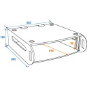 Roadinger Rack Unit 3 U