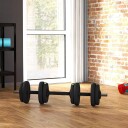 Justerbart 2 i 1 manualsett 15 kg sort