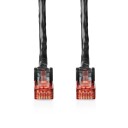 Nedis CAT6 U/UTP Nettverkskabel 30m Utendørs Sort RJ45 Han