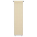 vidaXL Utendørs rullegardin kremhvit 60x230 cm HDPE