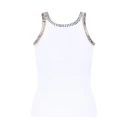 Pinko Dame Topper Hvit 2XS,