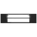 vidaXL Hengende TV-benk svart 100x30x26,5 cm sponplate
