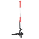vidaXL Ugressfjerner rød og sølv 99,5 cm anodisert aluminium