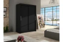 Estella Garderobe 120 cm Skyvedører   Svart