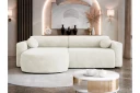 Hanish Sovesofa med Sjeselong 3 seter i Plysj   Beige