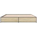  Sengeramme sonoma eik 180x200 cm konstruert tre og metall 8721102610189