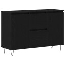  Skap Svart Eik 101,5x35x70 cm Konstruert Tre