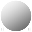 vidaXL Veggspeilsett 70 cm rundt glass