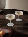Ferm Living Ripple champagneglass coupe 2pk frostet