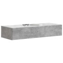 vidaXL Vegghengt Sidebord Betonggrå 87,5 x 34,5 x 17 cm Konstruert tre