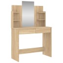  Sminkebord med speil sonoma eik 96x39x142 cm 8721012134126